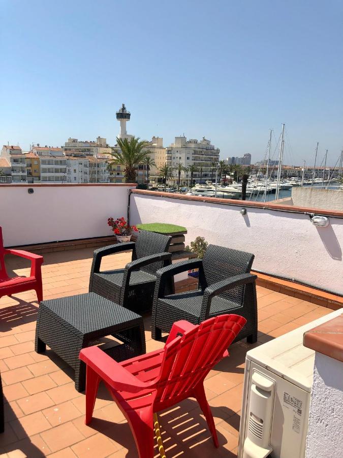 Appartement 80 M2,Port Rhodes D-2 Chambres, Terrasse Panoramique, Vue Sur Le Canal Principal D'Empuriabrava Exterior foto